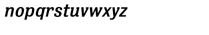 Bulldog Slab Medium Italic Font LOWERCASE