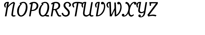 Bullen Italic Font UPPERCASE