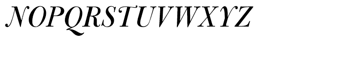 Bulmer Italic Display Font UPPERCASE