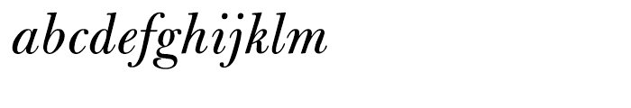 Bulmer Italic Font LOWERCASE