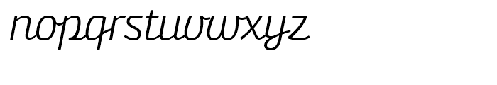 Bunita Swash SemiLight Font LOWERCASE