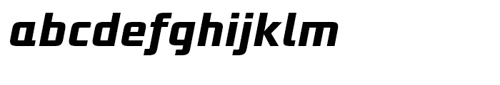 Bunken Tech Sans Bold Italic Font LOWERCASE