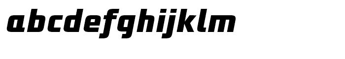 Bunken Tech Sans Extra Bold Italic Font LOWERCASE
