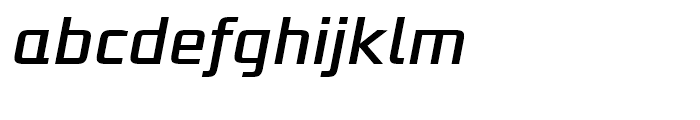 Bunken Tech Sans Medium Italic Font LOWERCASE