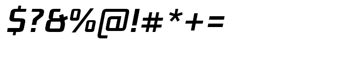Bunken Tech Sans Semi Bold Italic Font OTHER CHARS