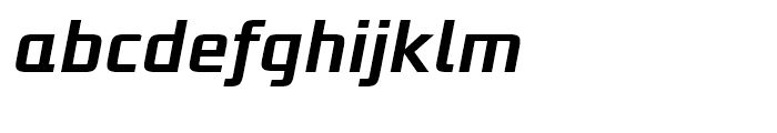 Bunken Tech Sans Semi Bold Italic Font LOWERCASE