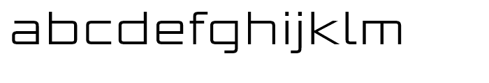 Bunken Tech Sans Wide Light Font LOWERCASE