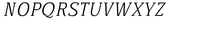 Buozzi Light Italic Font UPPERCASE