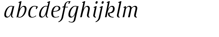 Buozzi Normal Italic Font LOWERCASE
