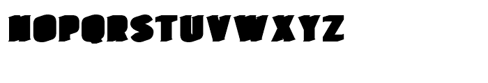 Burford Extrude A Shadow Font LOWERCASE