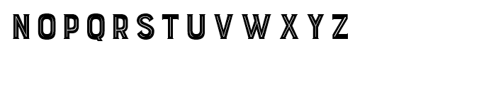 Burford Inline Font LOWERCASE