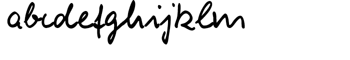 Burg Handwriting Regular Font LOWERCASE