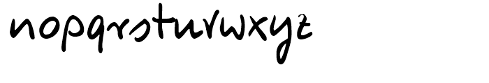 Burg Handwriting Regular Font LOWERCASE