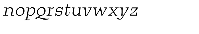 Burgstaedt Antiqua Italic Font LOWERCASE