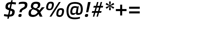 Burlingame Semi Bold Italic Font OTHER CHARS