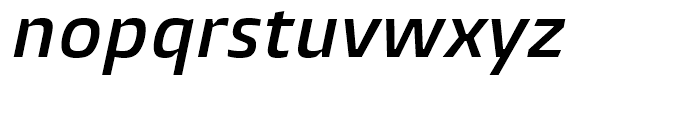 Burlingame Semi Bold Italic Font LOWERCASE