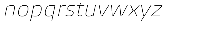 Burlingame Thin Italic Font LOWERCASE