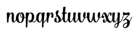 Bulgary Regular Font LOWERCASE