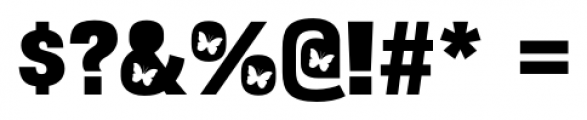 Bulltoad Butterfly Font OTHER CHARS