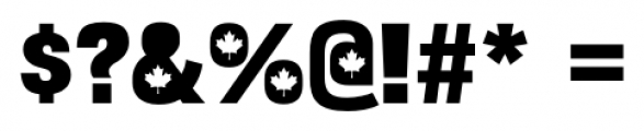 Bulltoad Canada Font OTHER CHARS