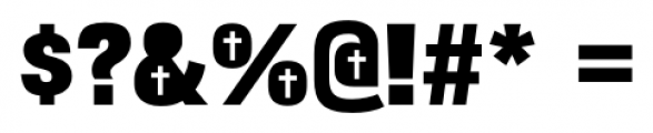 Bulltoad Crucifix Font OTHER CHARS