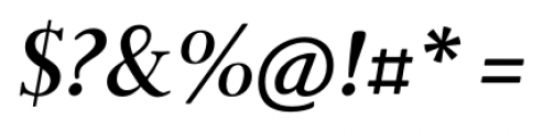 Bunyan Pro Medium Italic Font OTHER CHARS