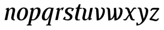 Buozzi Medium Italic Font LOWERCASE