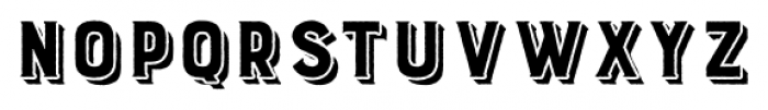 Burford Rustic Extrude Two A Font LOWERCASE