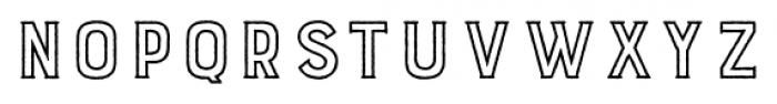 Burford Rustic Outline Regular Font UPPERCASE