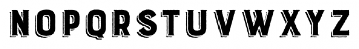 Burford Rustic Shadow One A Font LOWERCASE