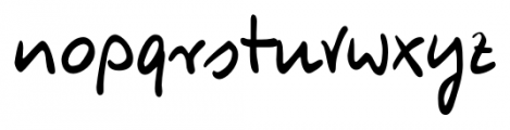 Burg Handwriting Regular Font LOWERCASE