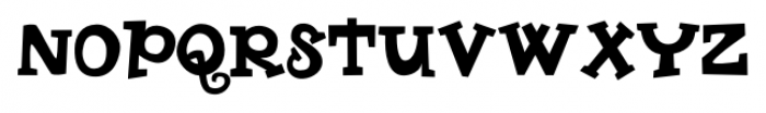 ButterFinger Serif Font UPPERCASE
