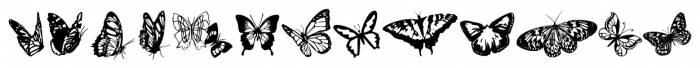 Butterflies Regular Font LOWERCASE