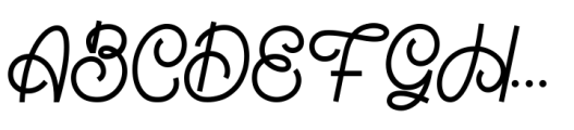 Bualsey Font UPPERCASE