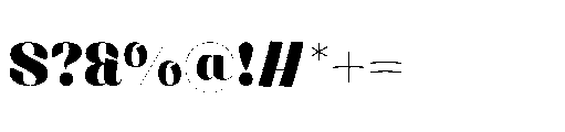 Buaywan Black Font OTHER CHARS