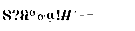 Buaywan Bold Font OTHER CHARS
