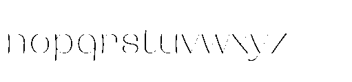Buaywan Extra Light Font LOWERCASE