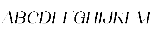Buaywan Medium Italic Font UPPERCASE