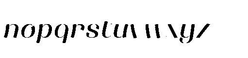 Buaywan Semi Bold Italic Font LOWERCASE