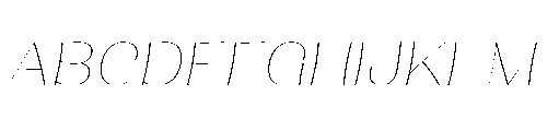 Buaywan Thin Italic Font UPPERCASE