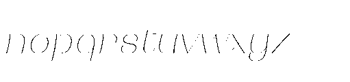 Buaywan Thin Italic Font LOWERCASE