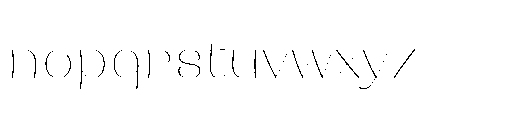 Buaywan Thin Font LOWERCASE