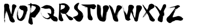 Bubarz Regular Font UPPERCASE
