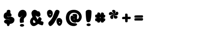 Bubble Block Regular Font OTHER CHARS