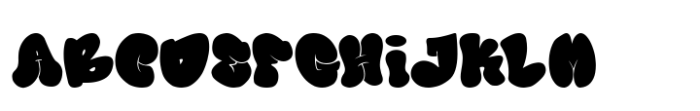 Bubble Block Regular Font UPPERCASE