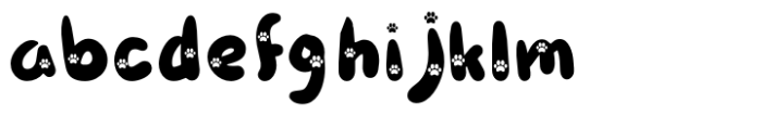 Bubble Cat Font LOWERCASE