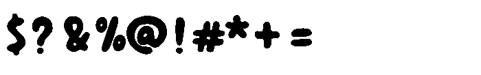 Bubble Comic Font OTHER CHARS