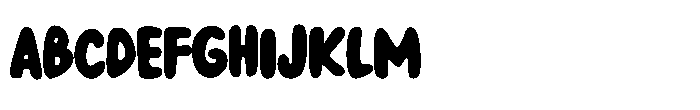 Bubble Comic Font UPPERCASE