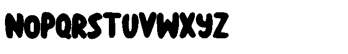 Bubble Comic Font UPPERCASE