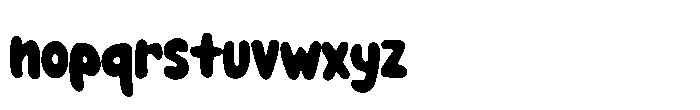 Bubble Comic Font LOWERCASE